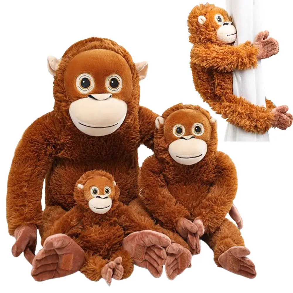 

Funny Orangutan Plush Toys Super Soft Stuffed Monkey Animals Plush Plushie Cute Orangutan Doll Halloween Birthday Gifts