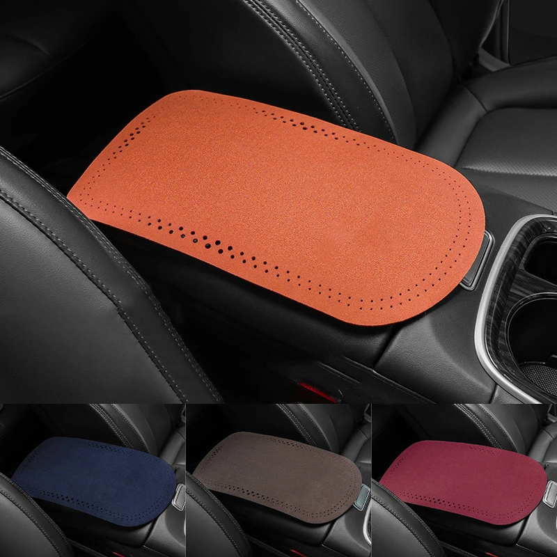 

1 Piece Car Center Armrest Box Cover Suede Plush Universal Elbow Rest Pad Auto Interior Accessories Car Armrest Box Pad