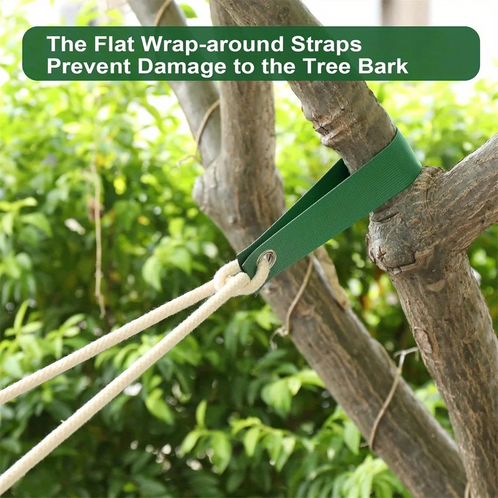 12pcs Tree Straps for Staking Guying Support Newly Planted Sapling Straight Hurricane Protection - Eco-Friendly Plant Care Acces