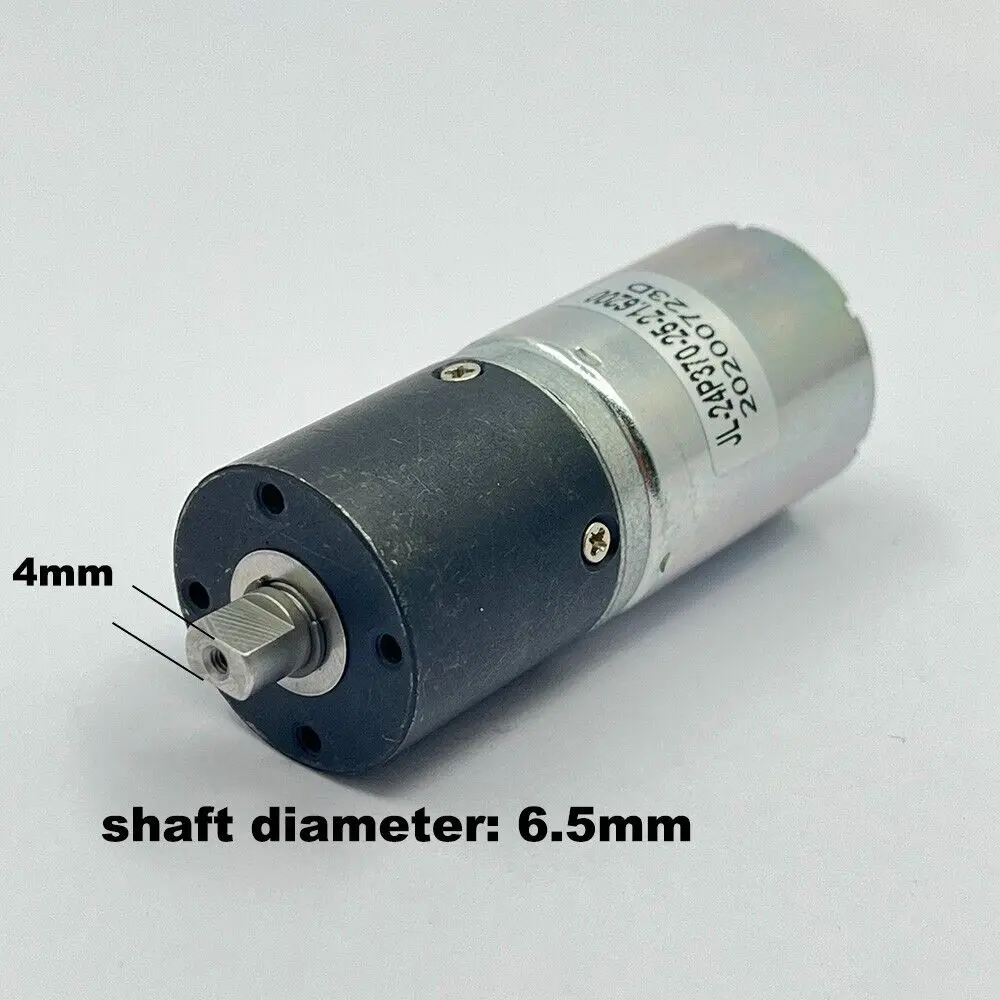 Micro 370 Full Metal Planetary Gear Reduction Motor DC 6V-24V 12V 110RPM Slow Speed Large Torque Low Noise for Smart Car Robot