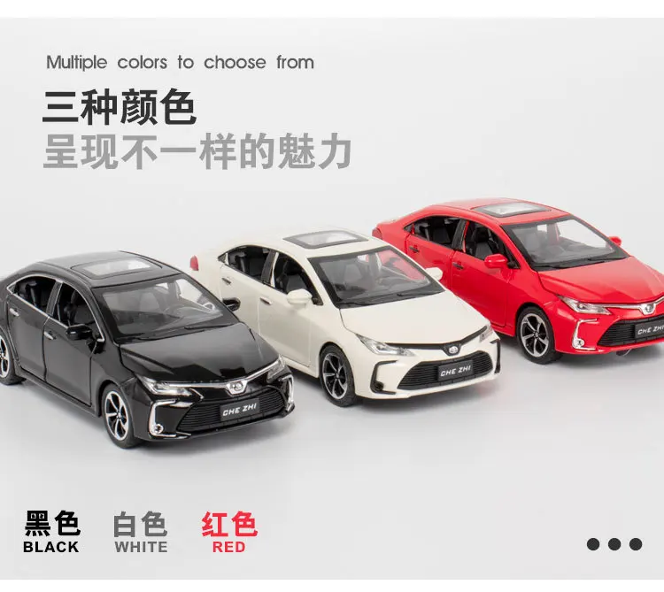 1:32  TOYOTA Corolla  Alloy Car Diecasts & Toy Vehicles Car Model Sound and light Pull back Car Toys For Kids Gifts 30