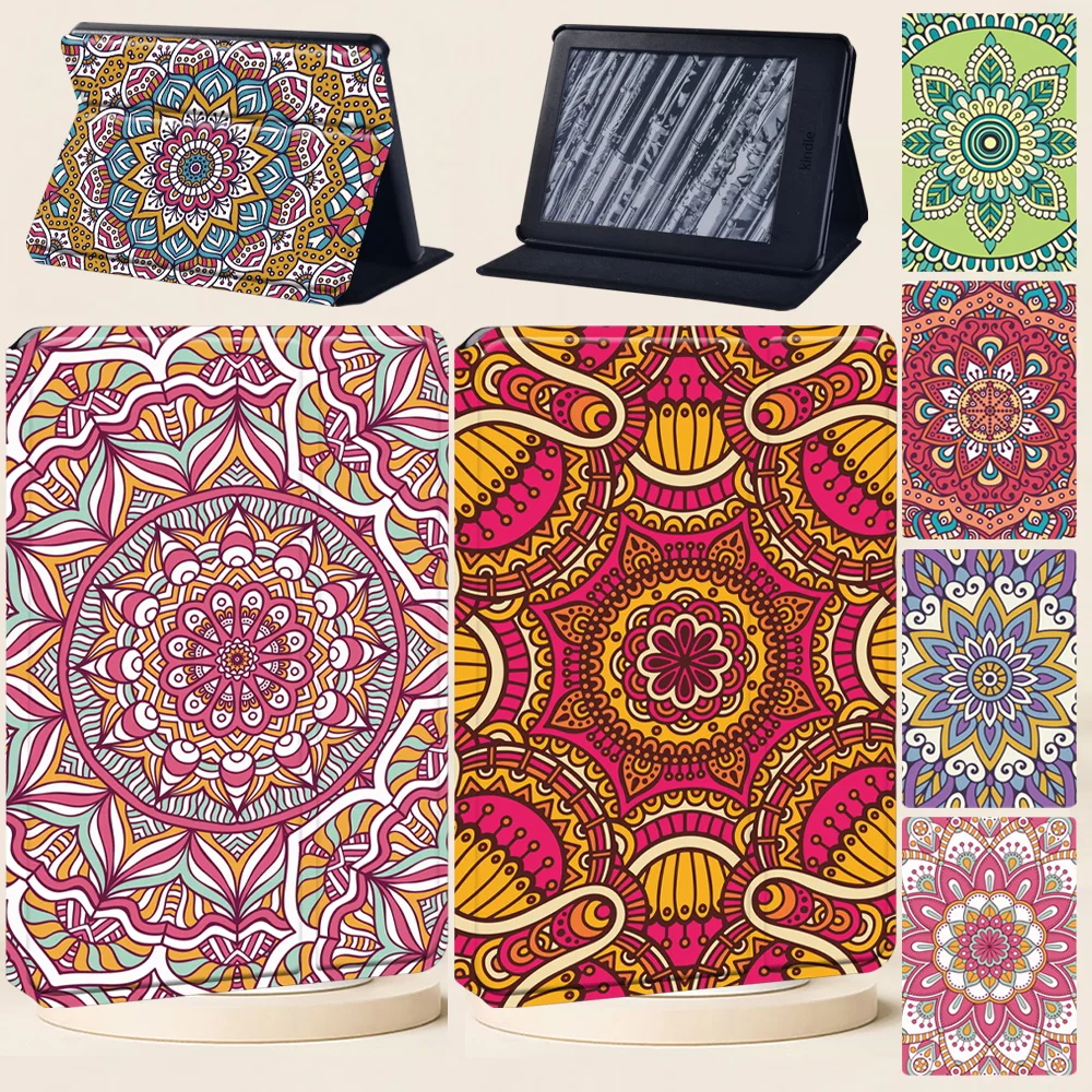 Tablet Stand Case for Paperwhite 5 /Kindle 10th /Kindle 8th Gen /Paperwhite 4/Paperwhite1 2 3 Mandala Pattern Ultra Thin Cover