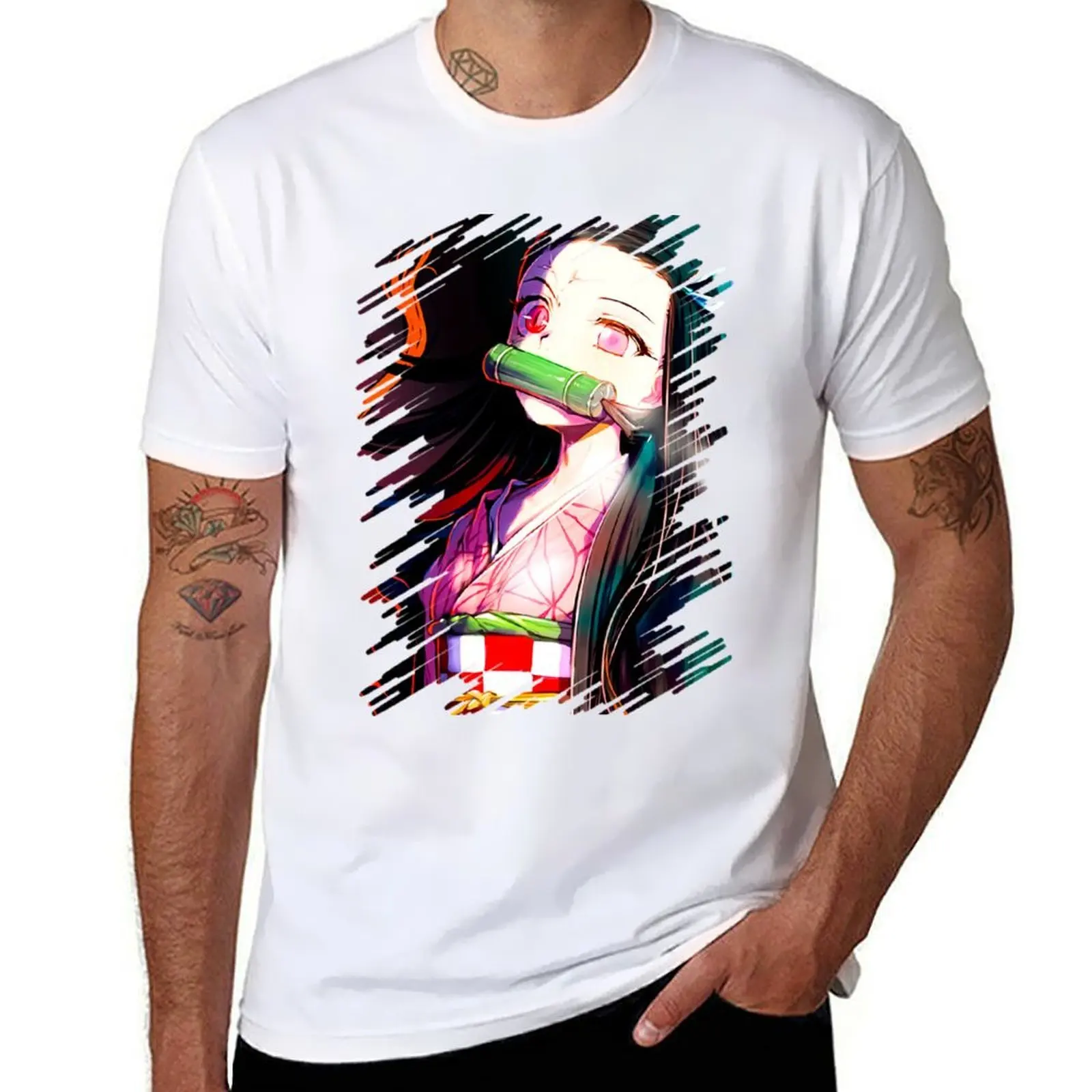 

Beautiful Demon Nezuk0 T-Shirt cotton t shirt man anime tshirt T-Shirt