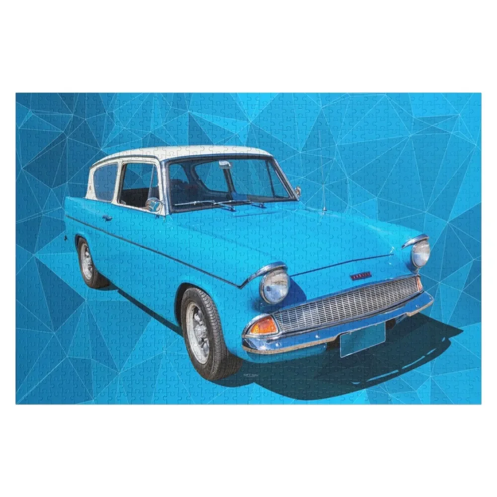 1960 Anglia Puzzle Bild waage Motoren Puzzle benutzer definierte Holz für Erwachsene Puzzle