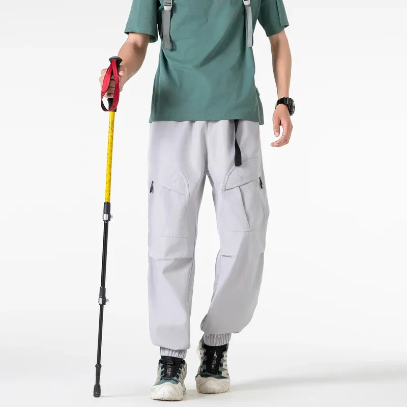 

Men Trousers Casual Pants Streetwear Harajuku Cargo Pants Men Chic Multi-pockets Daily Wear Stylish Lightweight Y2K Pants Autumn
