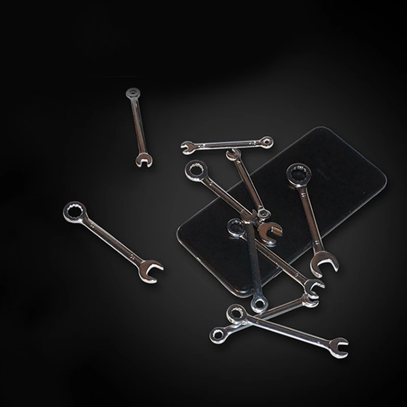 10 PCS Mini Wrench Set Manual Dual-Purpose Wrench Tool English Wrench Set Home Maintenance Tools