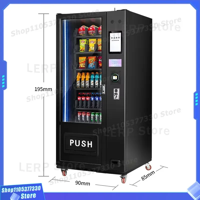 ZXvending Automatic Snack and Drink Vending Machine 24 Hour Self Service Combo Unit for Office School Public Area Commercial