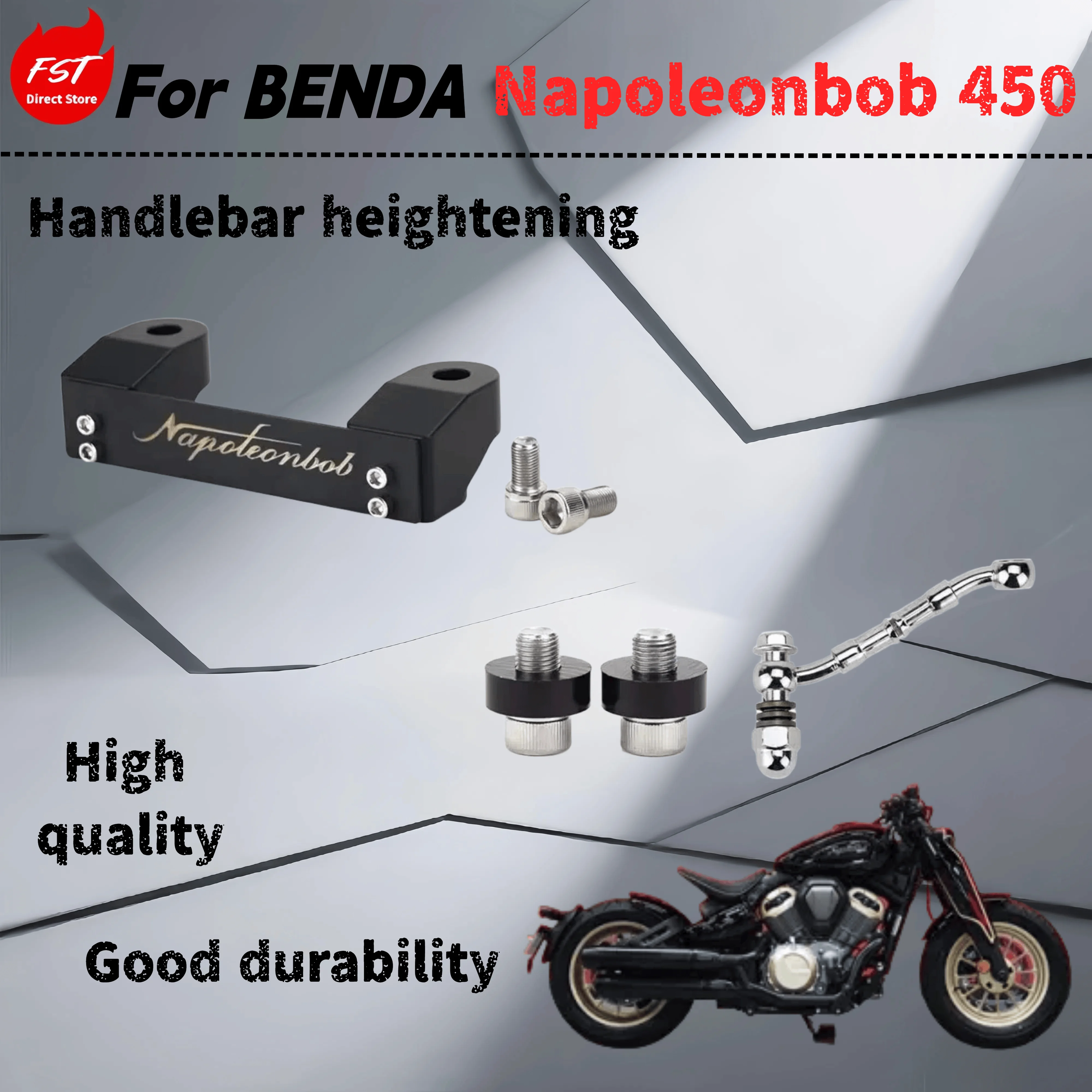 

For Benda Napoleonbob 450 modified handle height yard handle height pad non-destructive installation