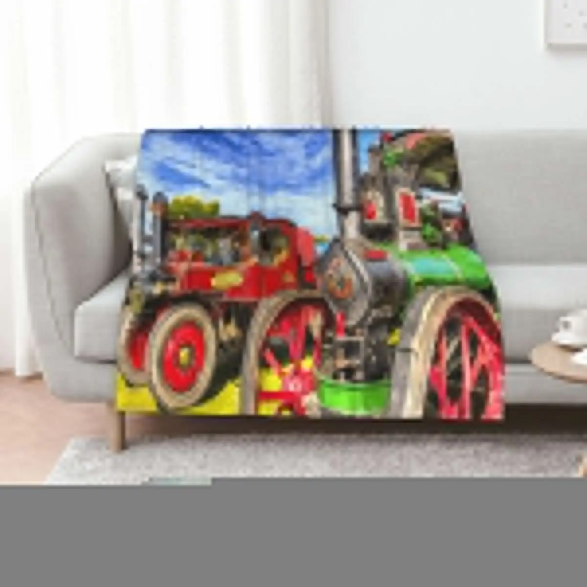 Traction Engine and Steam Lorry Art Throw Blanket Extra Large Throw Sofas Tourist Thin warm winter Giant Sofa Blankets