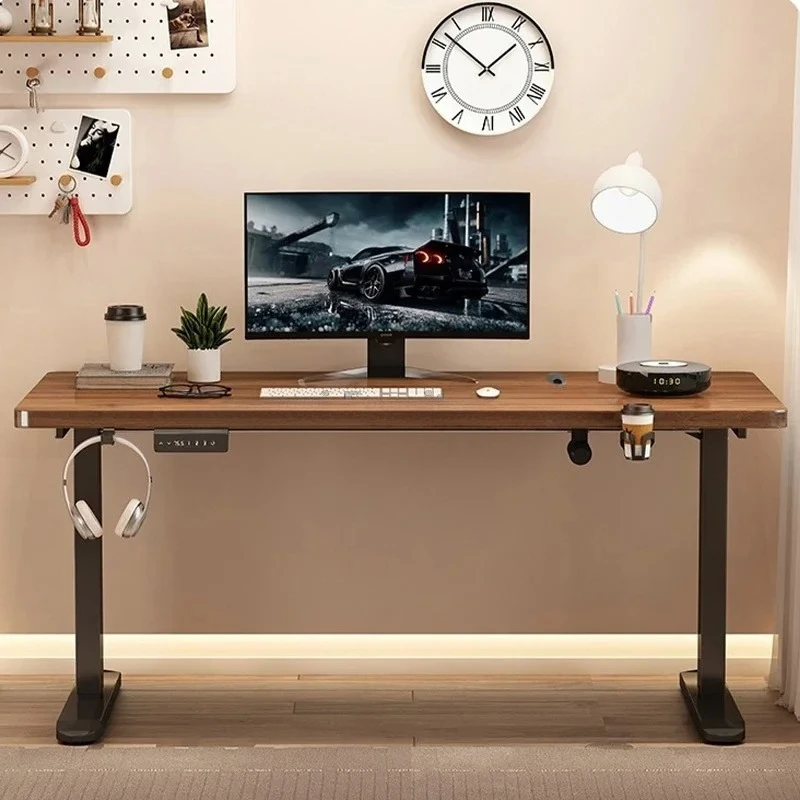 %Electric Adjust Height Office Desk with Display Wide and Sturdy Computer Table Gaming Home Room  High-quality Board Motion Desk