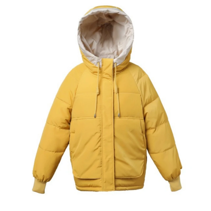 Winter Women Short Puffer Jacket Students Quilted Cotton Padded Jacket Hooded Warm Thick Parkas Winter Jackets for Women Trendy