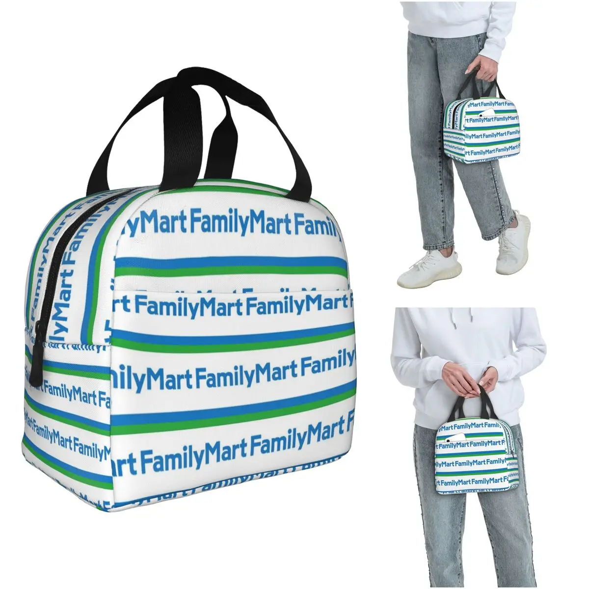 

FamilyMart Insulated Lunch Bag for Women Kids Portable Food Boxes Thermal Lunch Box Tote