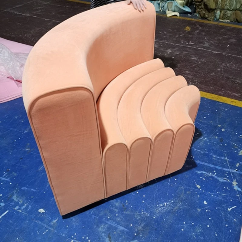 

Special-shaped personalized creative sofa living room shopping mall exhibition combination fabric sofa chair
