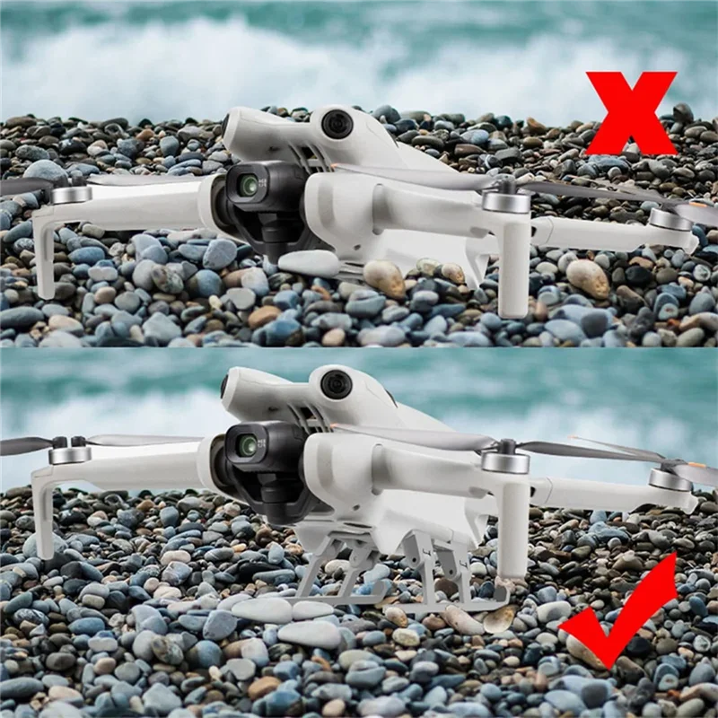 For DJI Mini 4 Pro Drone Gimbal Camera Lens Anti-Collision Protection Bracket Landing Gear Support Leg Heightening