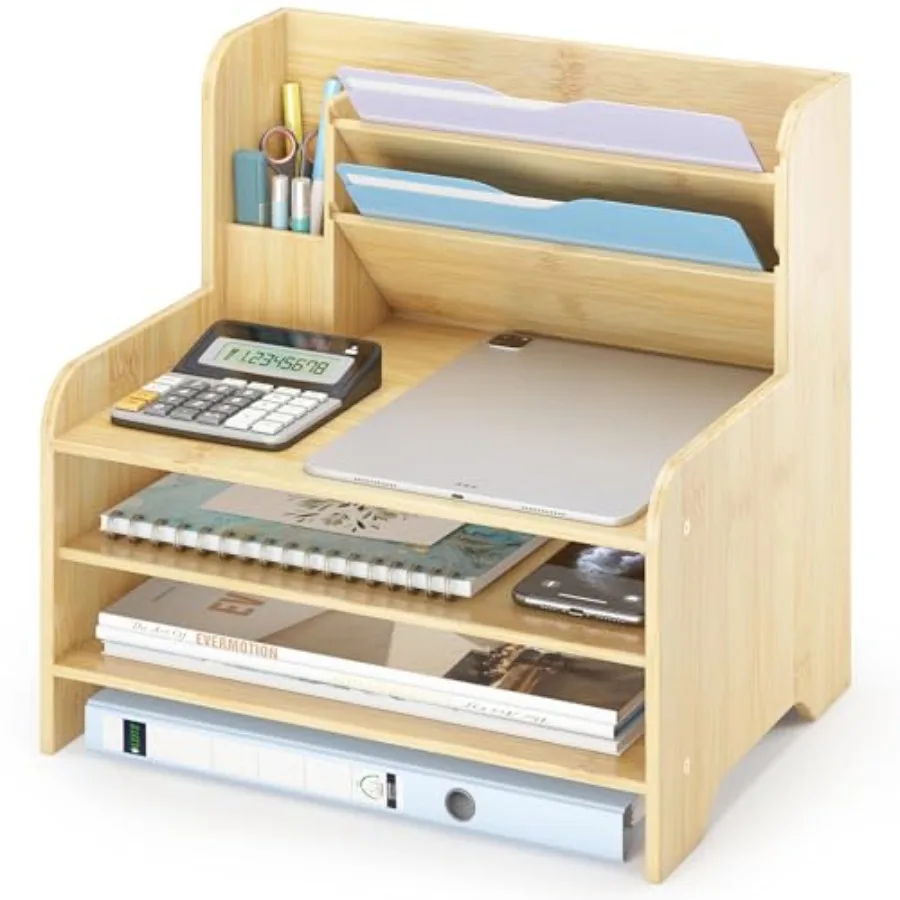 

Настольный органайзер для файлов - Подставка для писем и документов с держателем для ручек для дома и офиса, аксессуар для рабочего стола