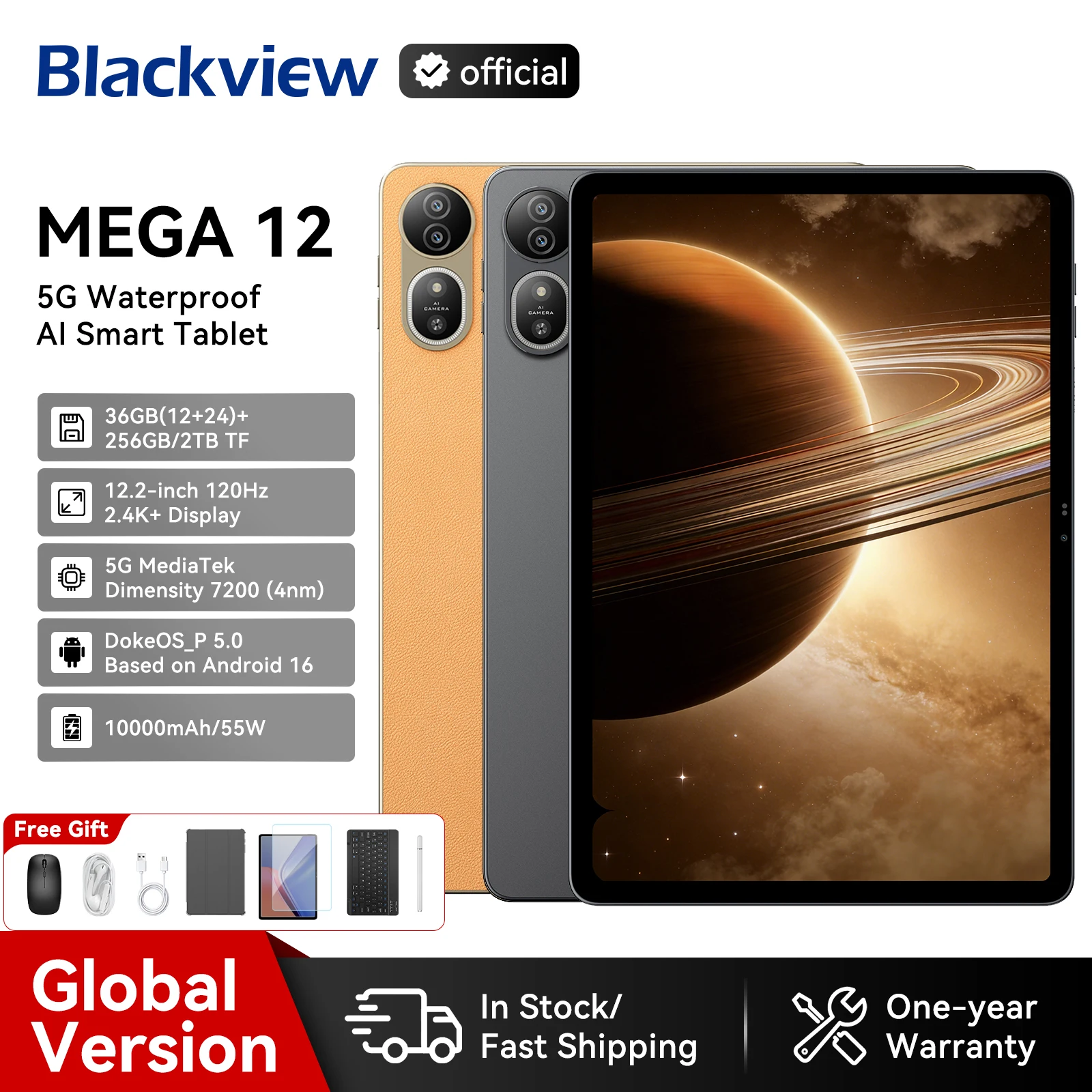 Blackview MEGA 12 Smart Tablet PC 12.2