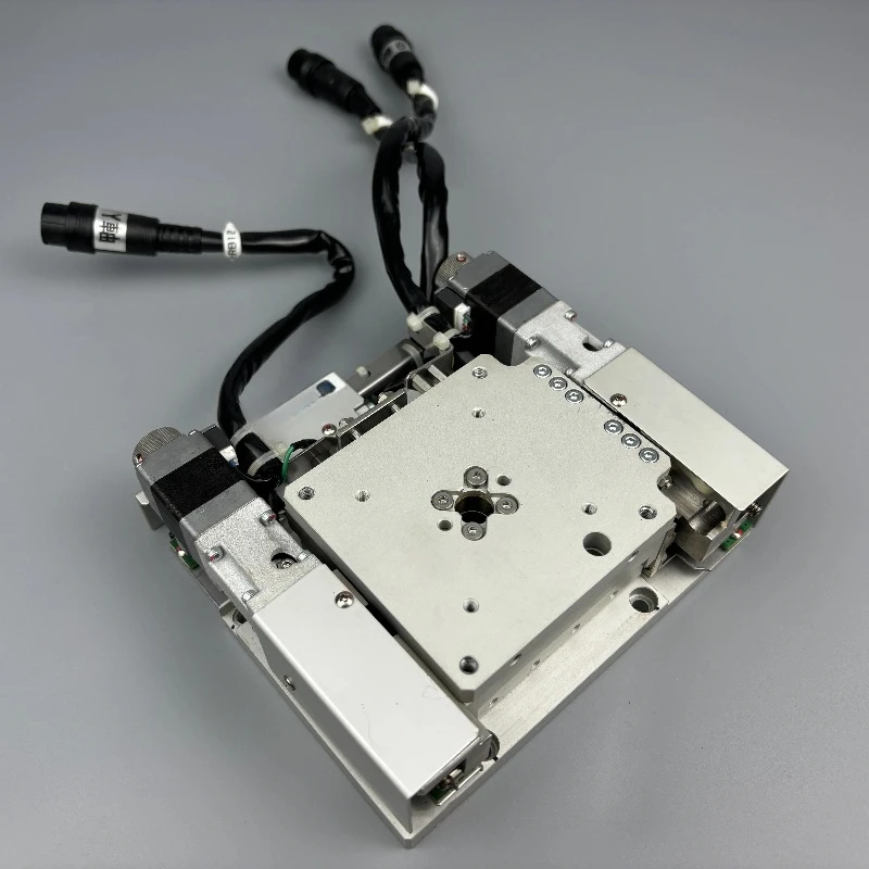 Thin electric three-axis alignment table, micron level, automatic table