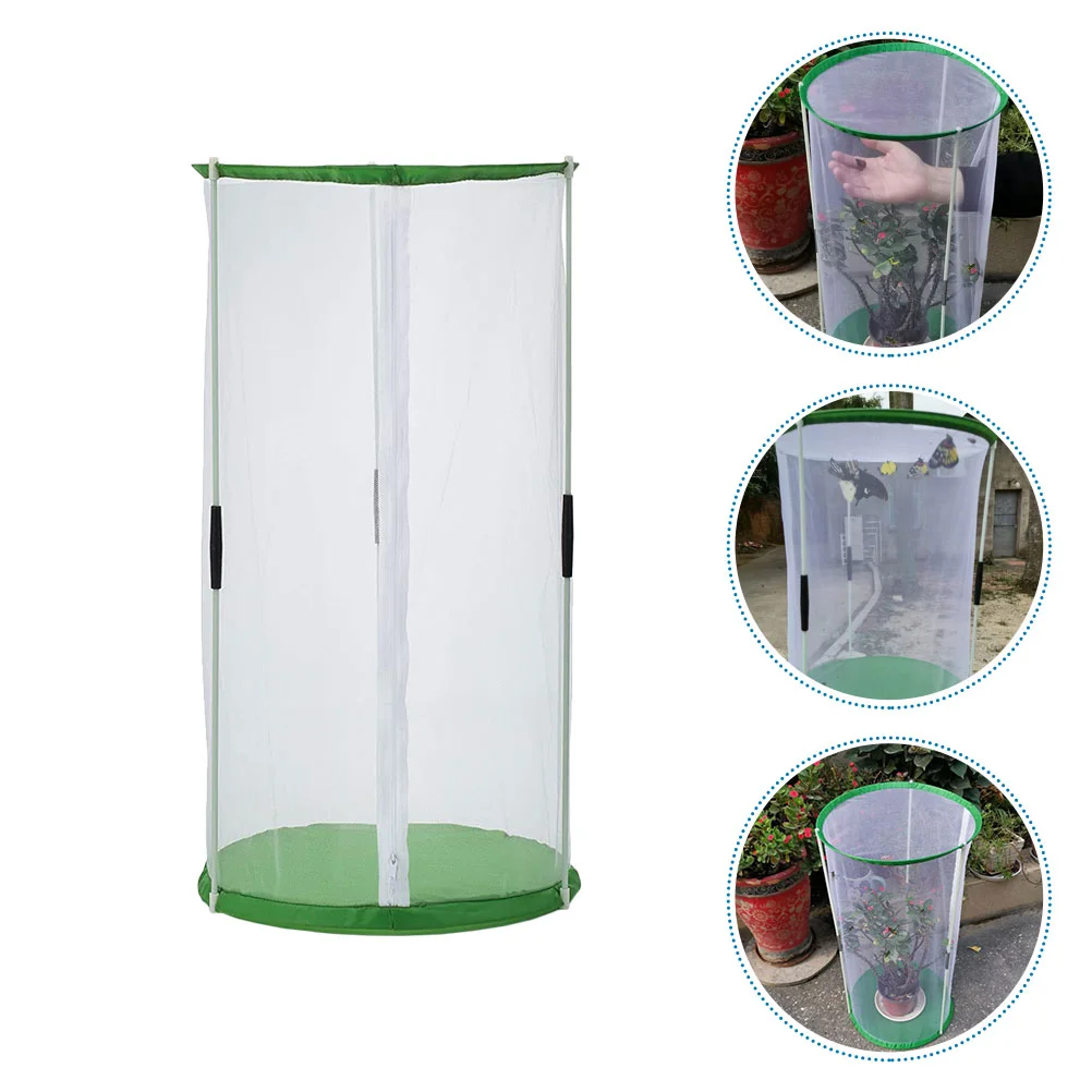 Butterfly Insect Cage Butterflies Mesh Observation Visible House Outdoor Incubator Breeding Portable Household