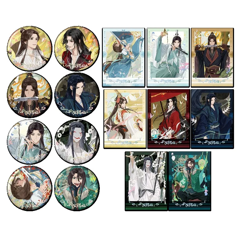 Heaven Official's Blessing Official Merch Tian Yun Ci Fu Four Sights and Four Evils Series Badge Acrylic Brick Collect Paintings