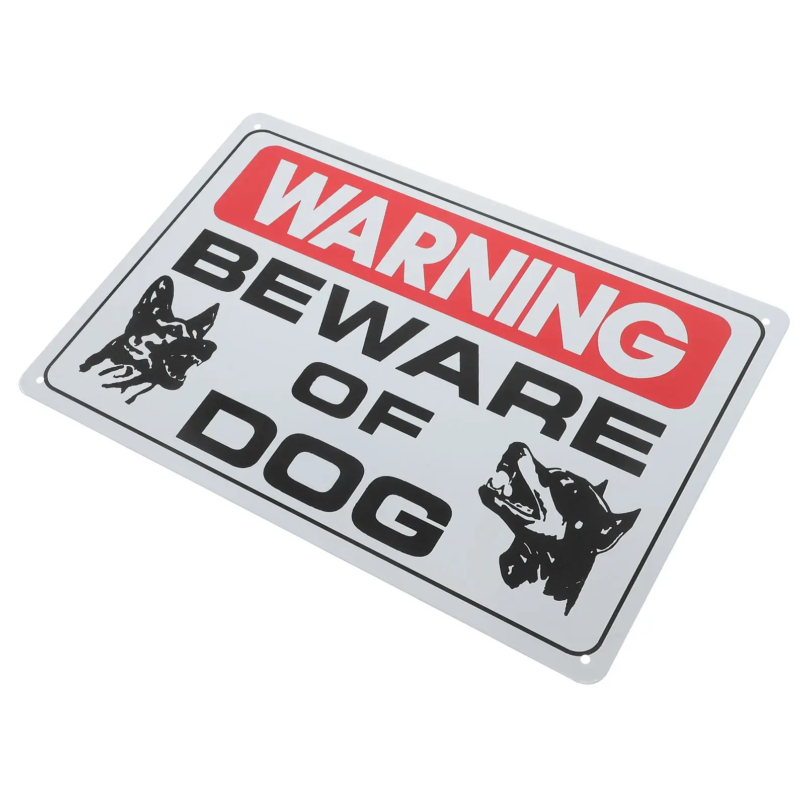 

Vintage Dog Sign Retro Garden Decor Durable Iron Yard Sign for Fence Pre Drilled Holes Beware Dogs Wall Decoration