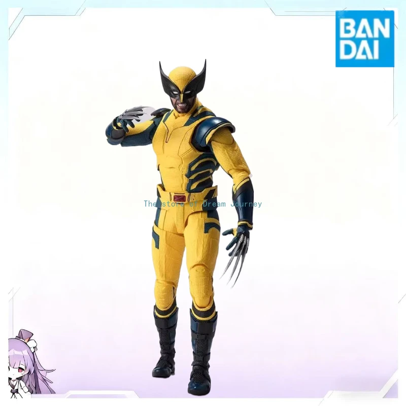 En stock Bandai SHF Wolverine tío Lobo Deadpool y Wolverine Marvel versión de película colección de figuras de acción regalo