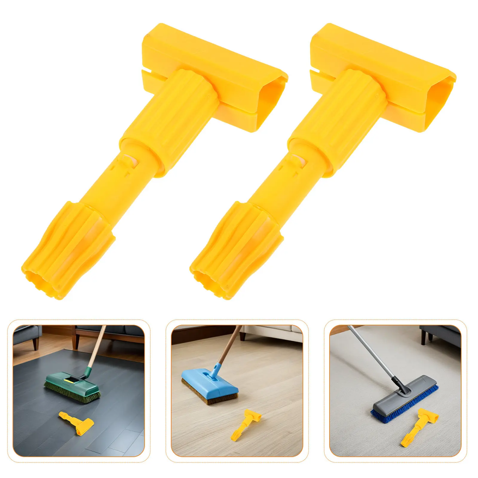 

4Pcs Heavy Duty Commercial Mop Head Clamp Detachable Mop Handle Connector Replacement Holder for Wet Floor Cleaning Supplies