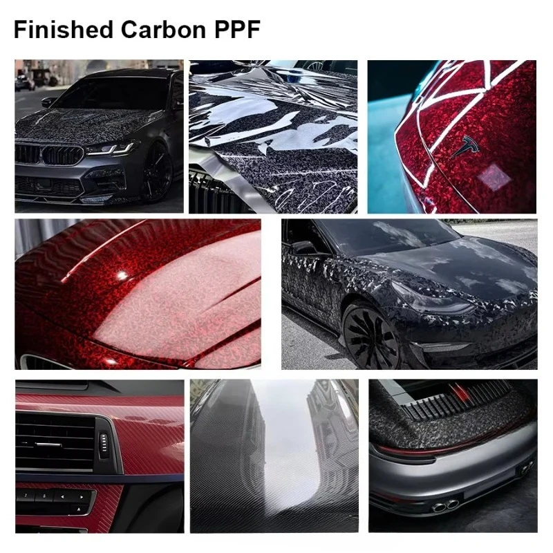 10 Years Self Healing TPU Forged Matt Carbon Fiber Color PPF Paint Protection Film Car Wrap Vinyl Roll Changing  Full Body Roll