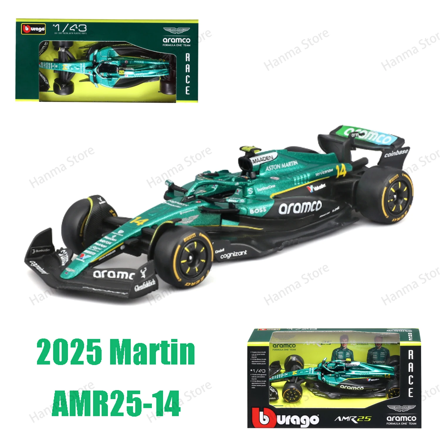 bburago-1-43-martin-amr25-f1-ferrari-sf25-mclaren-red-bull-mercedes-amg-team-w15сплав-литая-под-давлением-модель-автомобиля-игрушки-рождественские-подарки