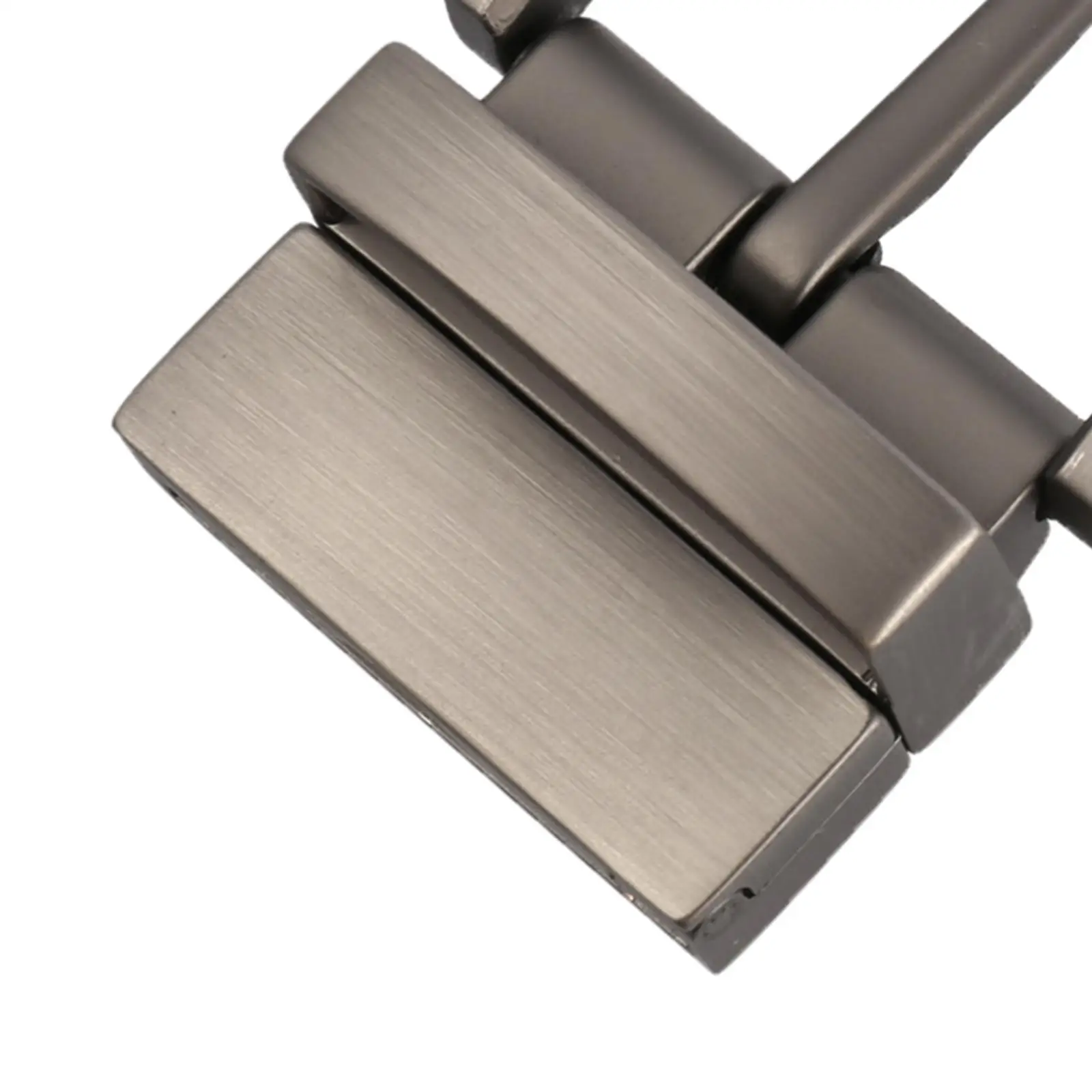 3xFashion مشبك حزام معدني للحزام الجلدي ملحقات الحزام ذو الشق الواحد فضي غير لامع #6