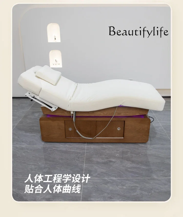 High-End Electric Beauty Bed Overall Lifting Massage Massage Bed Beauty Salon with Constant Temperature Heating