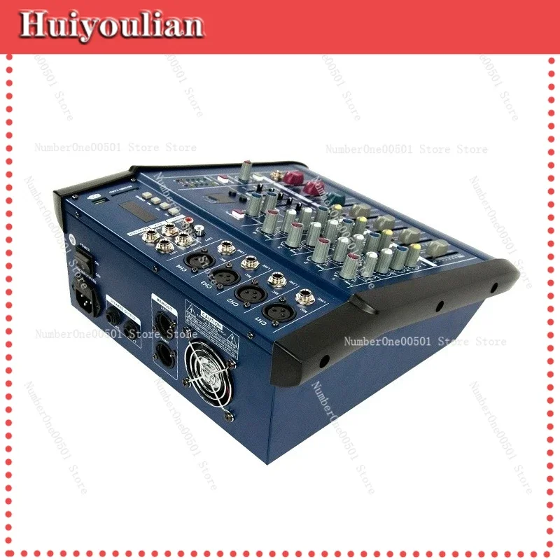 402D 4-way Power Amplifier with Bluetooth Mixer Stage Outdoor Microphone High Power Amplifier Speaker