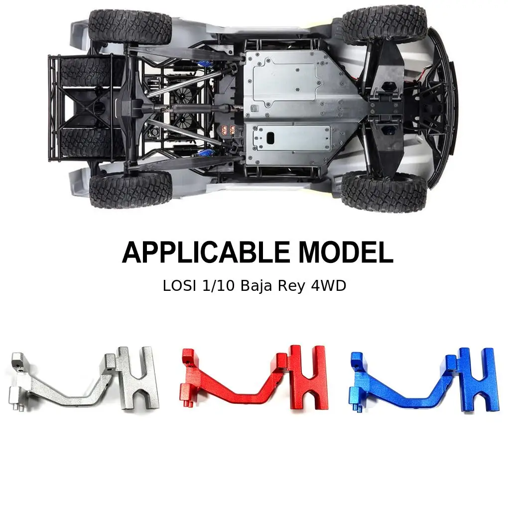 Rcgosfollow supporto Servo sterzo staffa di montaggio Servo ad alta resistenza per 1/10 LOSI Baja Rey 4WD percorso corto blu scuro