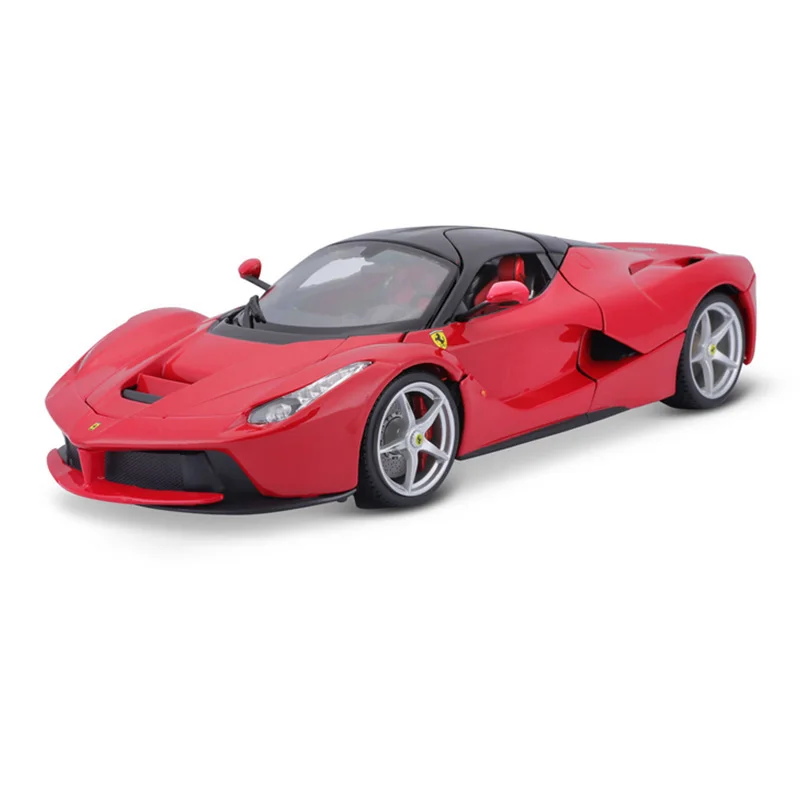 Bburago 1:18 Brand New Hardcover Ferrari LaFerrari Red Supercar Static Diecast Model Collectible Car Toys Classic Car