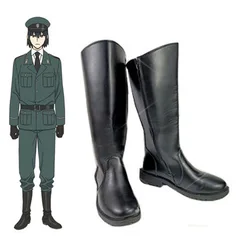 Botas de Cosplay de Anime Yuri Briar para hombres y mujeres, zapatos de tacón alto, accesorio de fiesta de Halloween, color negro