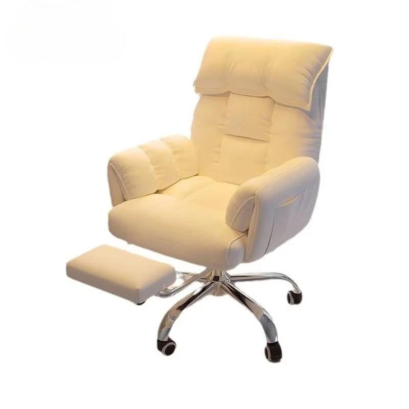 Black fabric rotating recliner massage chair with footrest and remote control