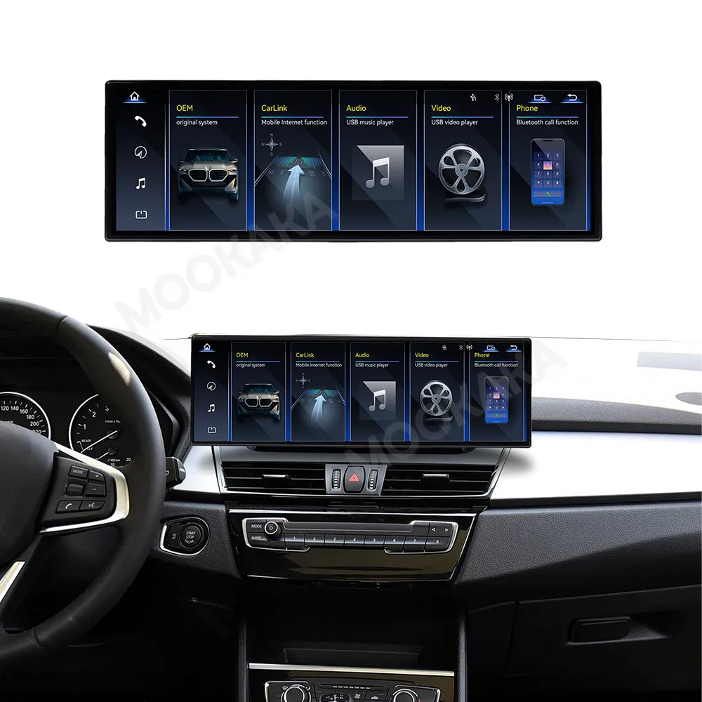 14,9-Zoll-Linux-Multimedia-Player für BMW 2er Serie F45 F46 NBT EVO Wireless Carplay Car Play Video-Touchscreen Android Auto Monitor