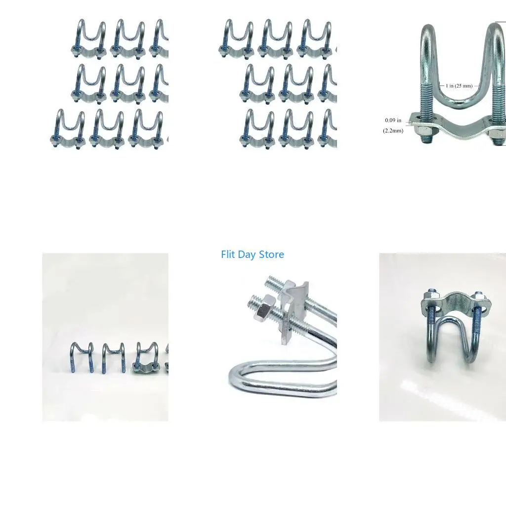 F92C 10Pcs  Crosses Pipe Clamp for Farm Garden Greenhouses Water Plant Nursery