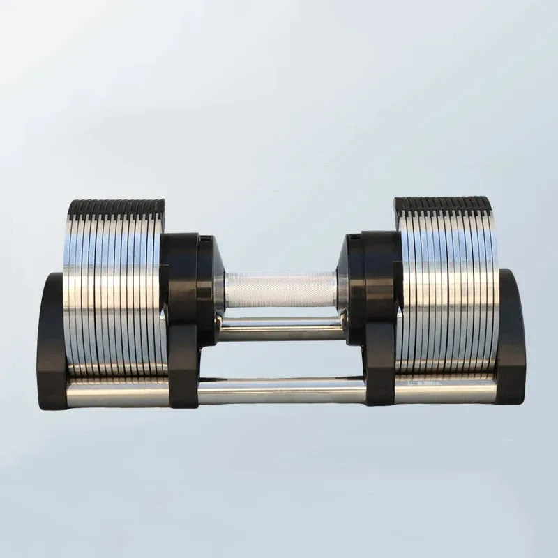 New 36KG Adjustable Dumbbells Home Electroplating 1KG Incremental Dumbbell Pure Steel Plate Biceps Exercise Adjustable Dumbbell