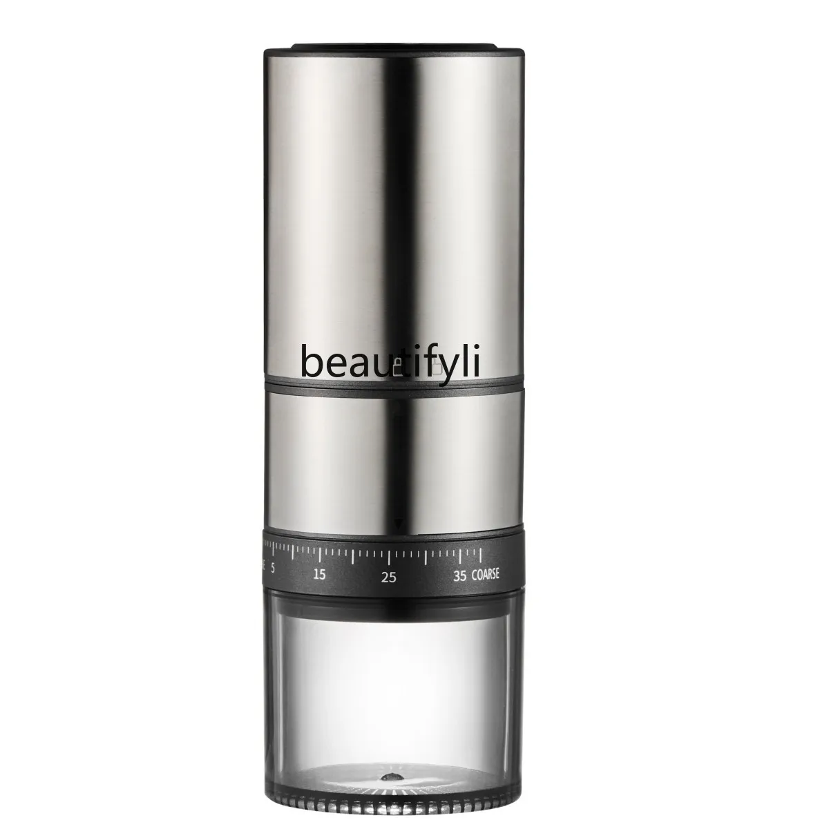 

External adjustment steel core, electric coffee bean grinder household, steel core portable hand grinder coffee machine