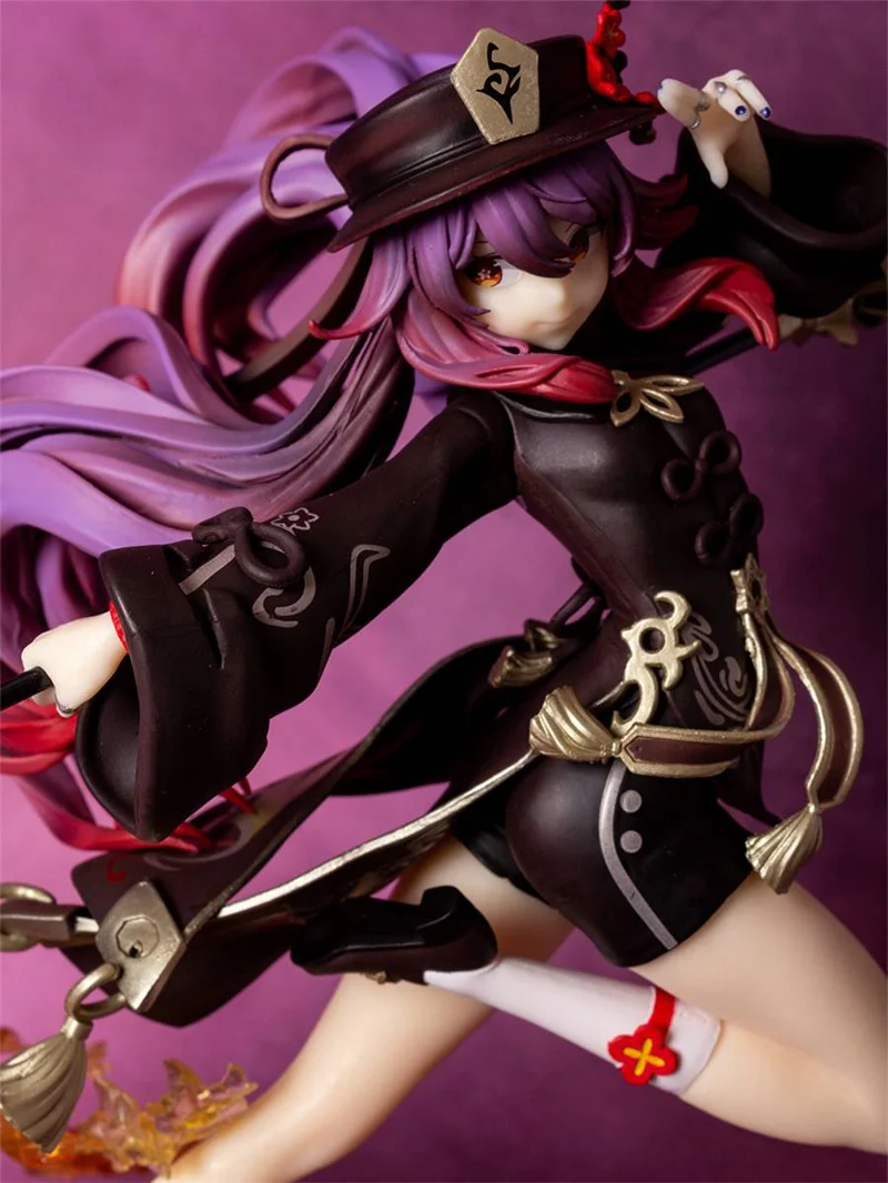 Genshin Impact Hu Tao Anime Figures Game Peripheral Two-dimensional Beauty Girl Statue Action Figure Collection Model Toy Decor