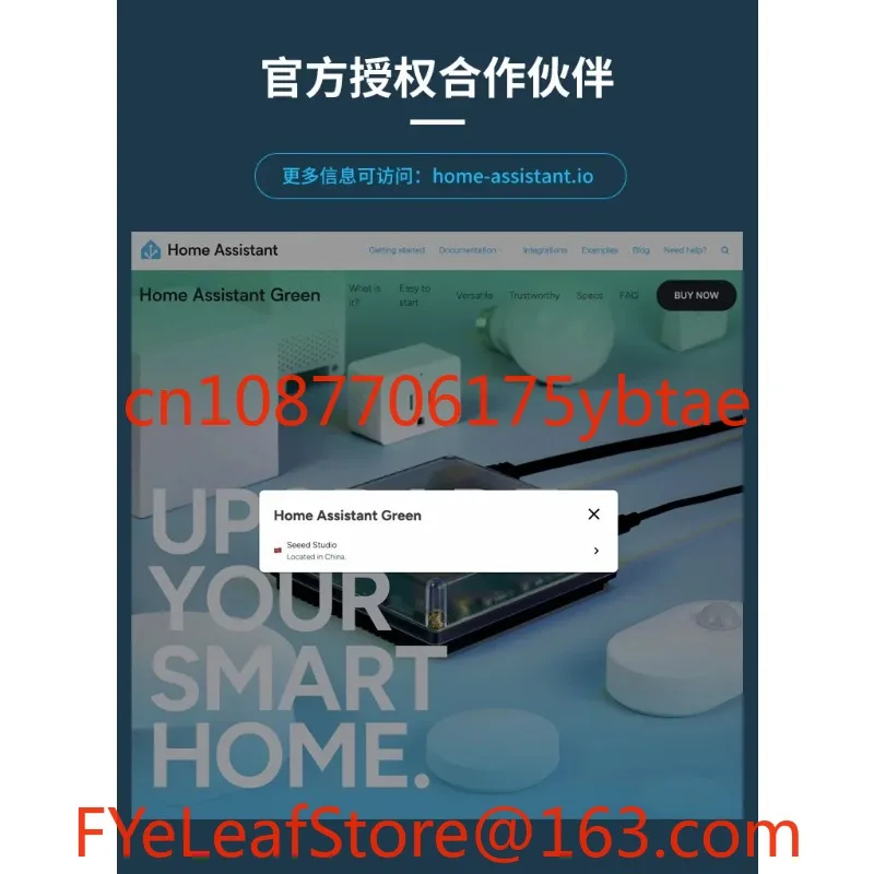 Gateway Server ZigBee Home Assistant Caixa de casa inteligente verde em