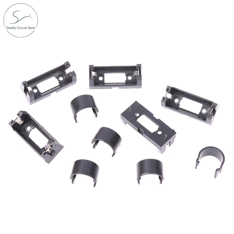 5Pcs Plug-in CR123A Battery Holder 16340 LIR123A Battery Box with Cover for PCB DIY Projects