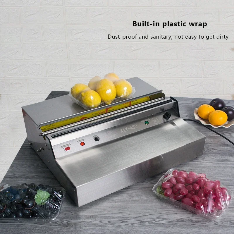 1PC Food Bag Sealing Plastic Film Packaging Continuous Sealers Electric Sealer Supermarket Fruit And Vegetable Cling Film