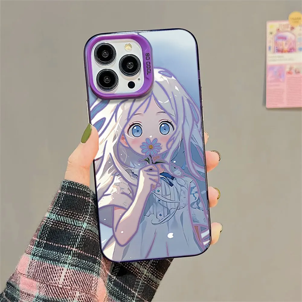 Japan Anime Anohana Honma Meiko Phone Case For Samsung Galaxy S24 S23 S22 S21 Plus Ultra S20 FE A71 A55 A54 A53 A52 IMD Laser