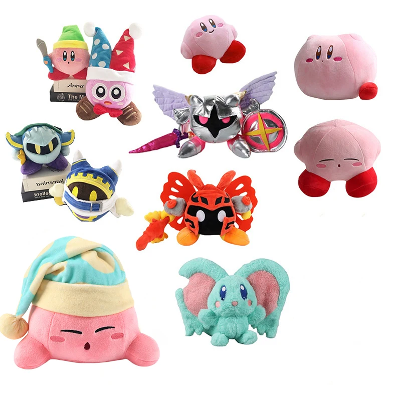 Game Star Kirby Kawaii Doll Toy Cute Meta Knight Marx Sword Kirby Soft  Doll Peluche Girls Room Decor Christmas Gifts