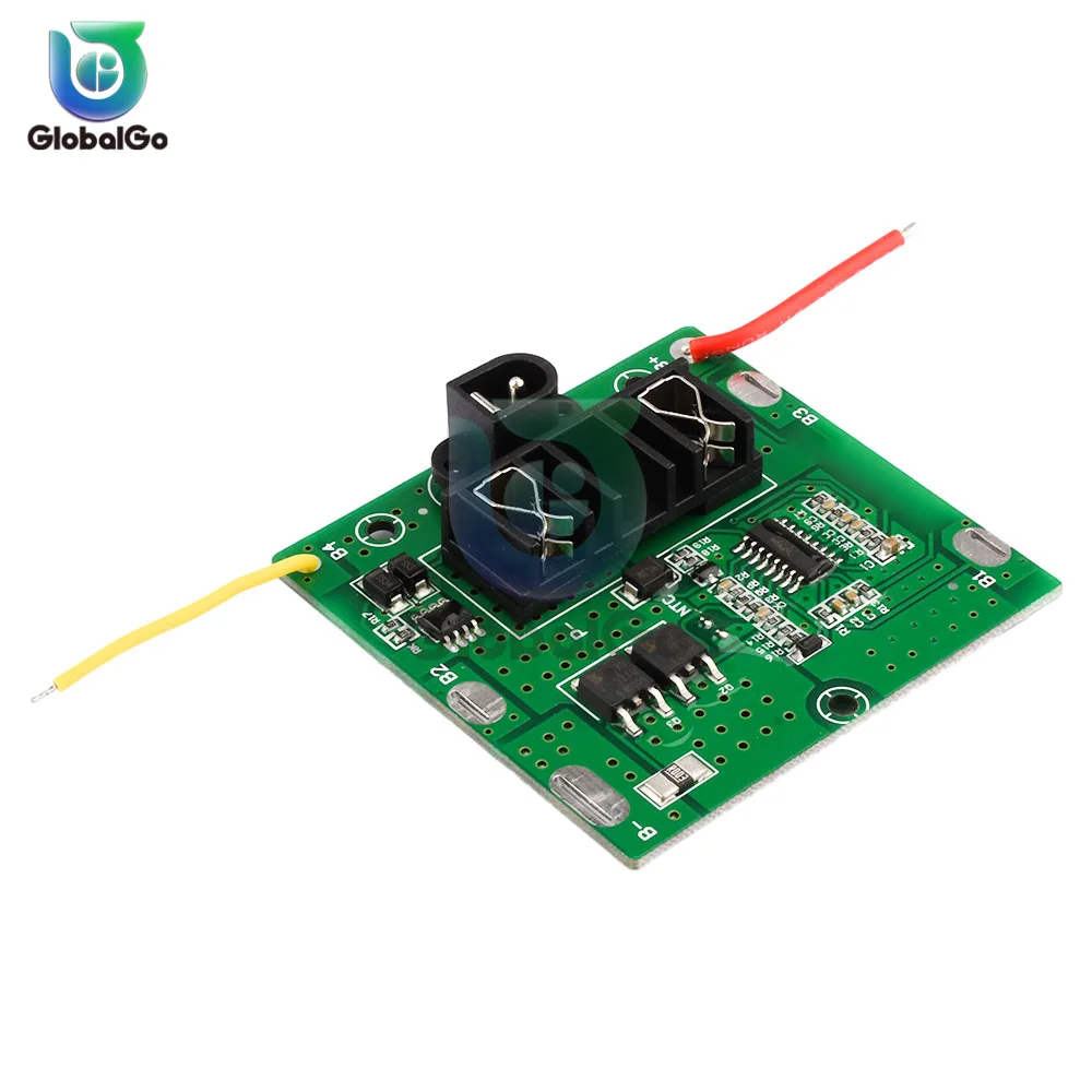 BMS 5S 12A 21V li-ion Lipo 18650 بطارية خلية شحن لوحة شحن زائد/حماية دائرة قصيرة مع موصل DC