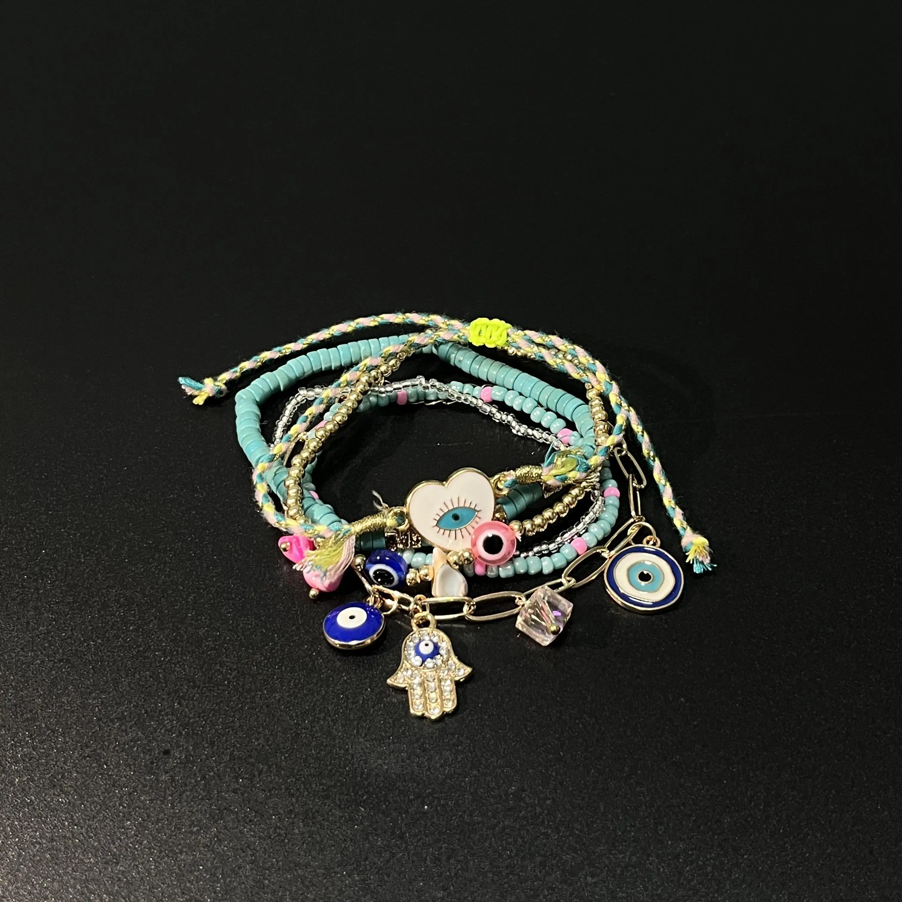 Bracciale versatile per tessitura di perline del mondo delle fiabe da 6 pezzi. Bracciale versatile per accessori per braccialetti da ragazza