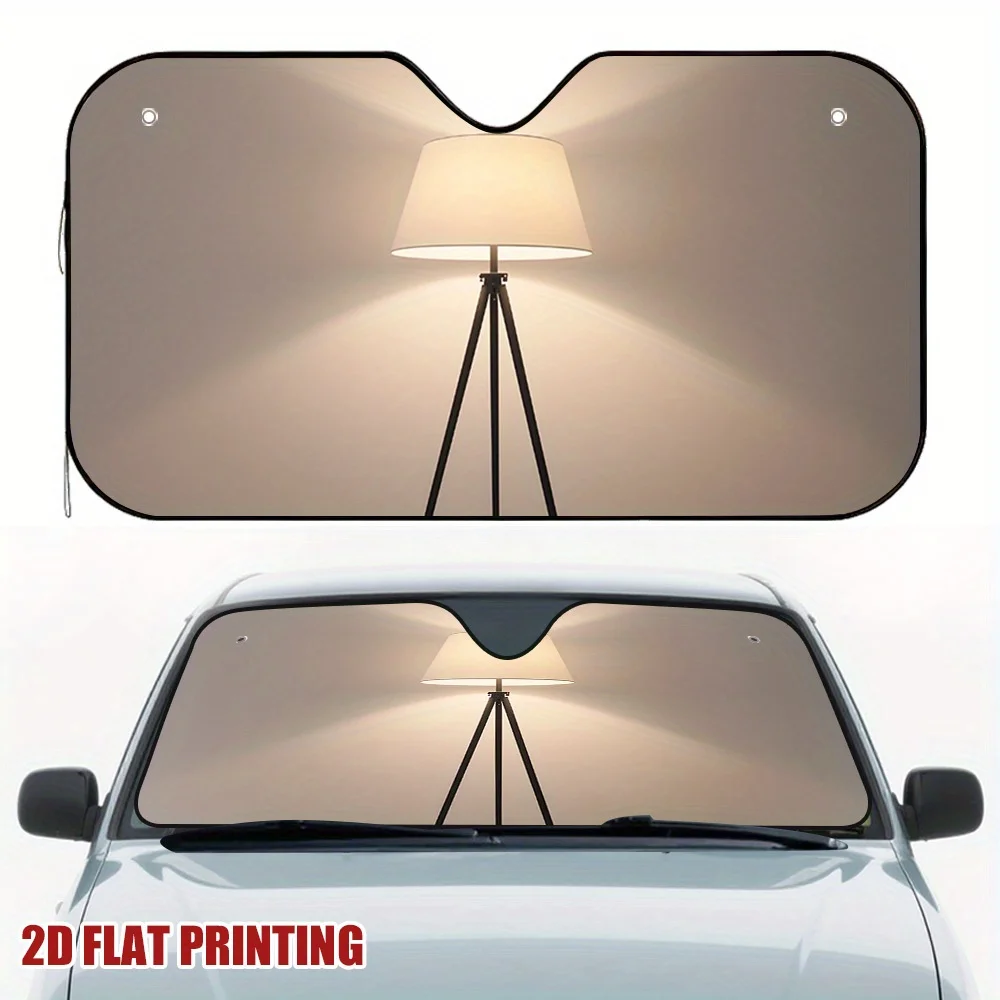 قطعة واحدة من مصباح السيارة ثلاثي القوائم الحديث بتصميم حاجب من الشمس - يجب اقتناؤه للركاب، يقلل من وهج المقصورة ومثالي لفراوح الغداء أو بيكو