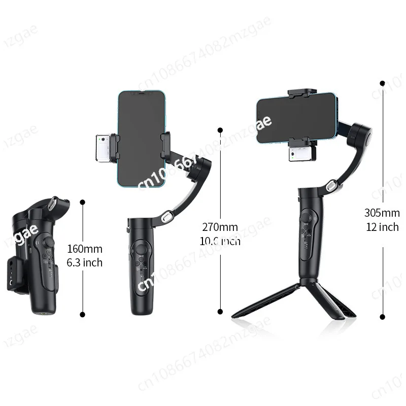 New M3 mobile phone stabilizer three-axis anti-shake gimbal handheld shooting live AI face tracking removable remote control