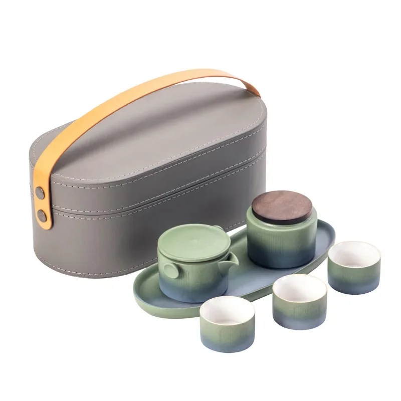 Traditional Teapot Gift Chinese Wedding Tea Ceremony Set Luxury Tea Cup Set Tea Set Outdoor Tea Infuser Gift Set Rolling Tray Se